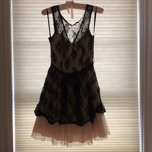 B. Darlin black lace cocktail dress